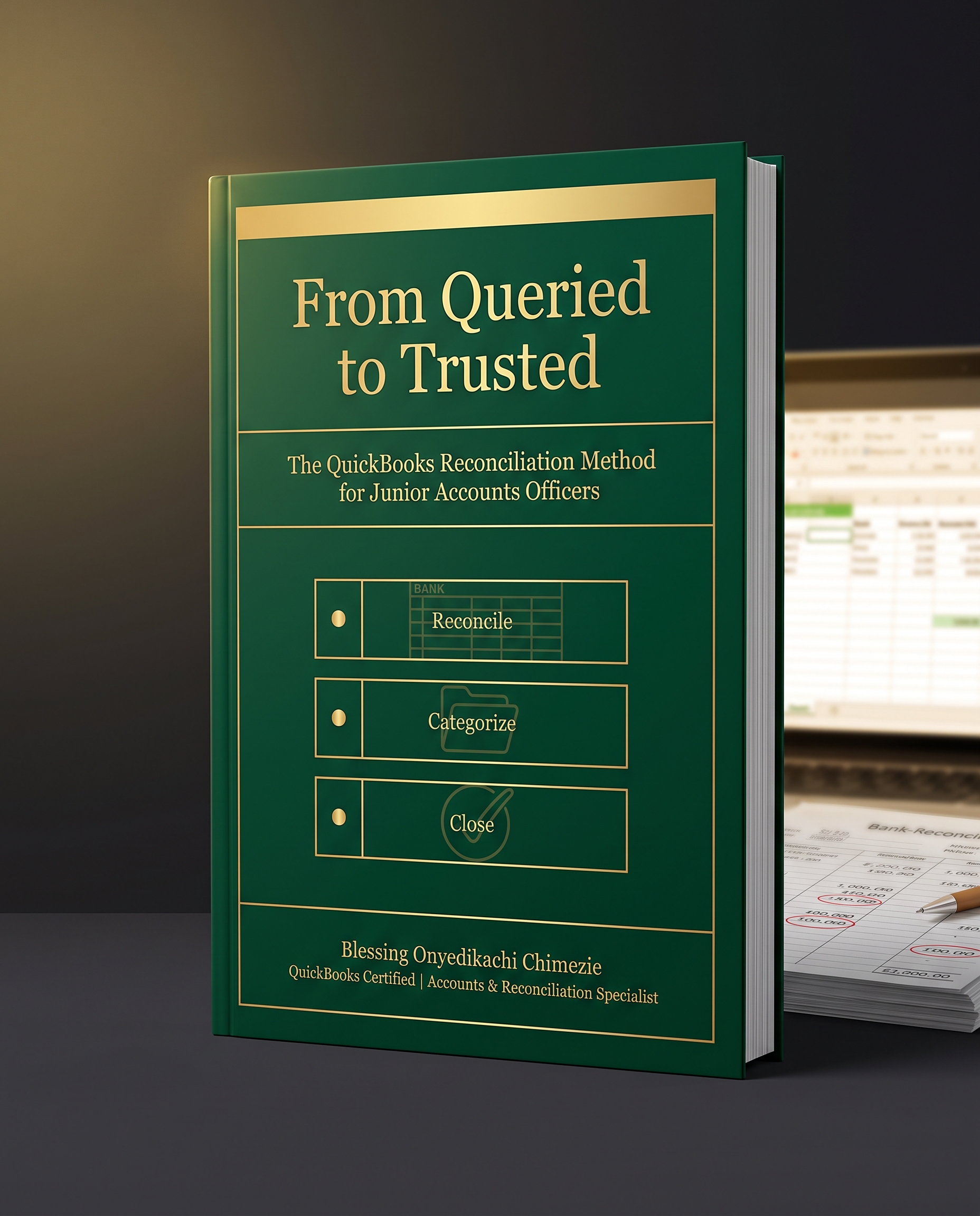 From Queried to Trusted — The QuickBooks Reconciliation Method, guide cover