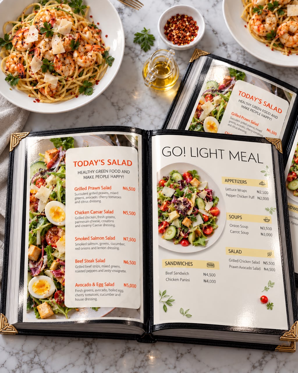 Go Light Meal restaurant menu