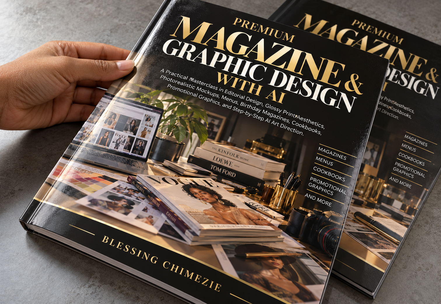 Premium Magazine and Graphic Design with AI masterclass