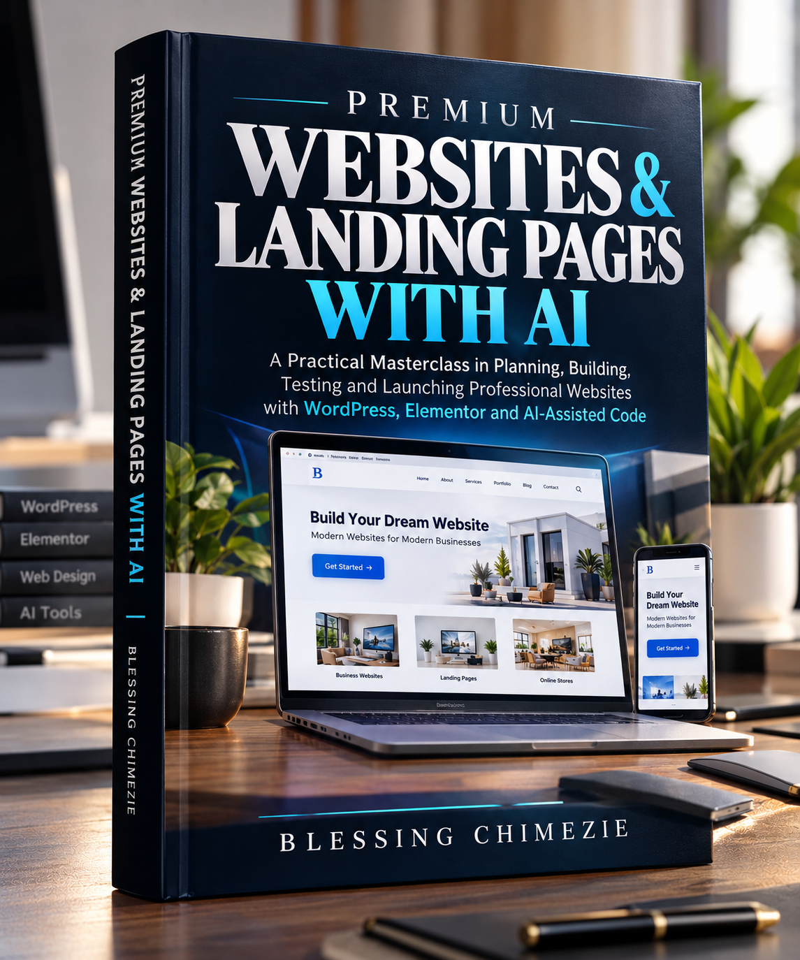 Premium Websites and Landing Pages with AI masterclass book